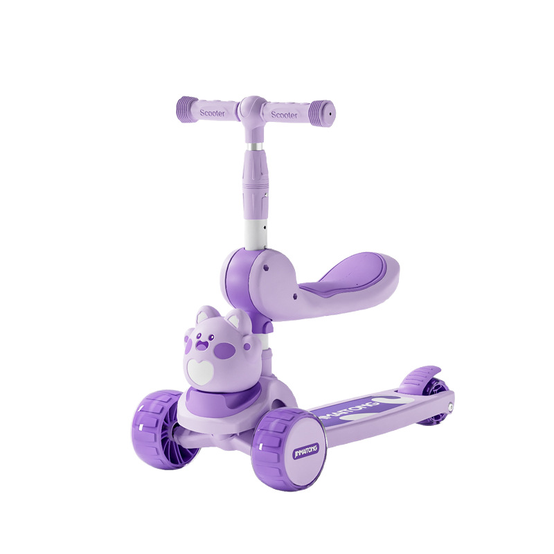 Nuevo scooter para niños de 1 a 3 a 6 - 12 años de edad, bebé puede montar 3 en uno deslizante coche de juguete infantil resbaladizo