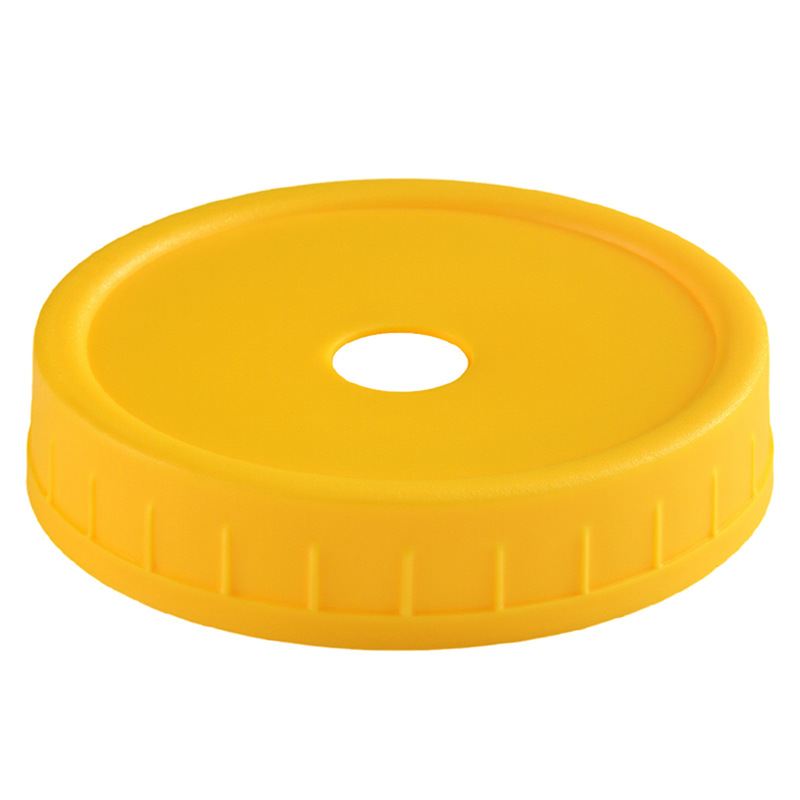 Amazon PP plástico con agujeros Mason cubierta color 70mm calibre 86mm boca ancha mango taza Mason cubierta de paja image 10