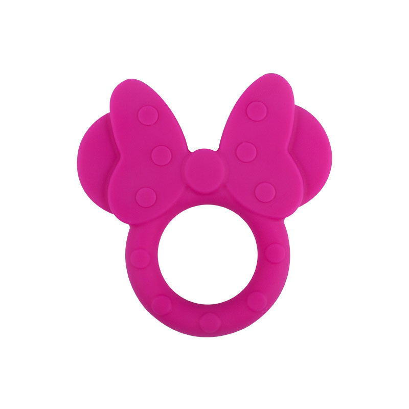 Amazon nueva historieta Minnie molar de silicona teether juguete bebé creativo teether stick suministros maternos e infantiles