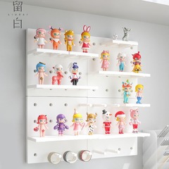 整理架创意免打孔大学生宿舍墙上手办陈列架墙上置物架收纳洞洞板