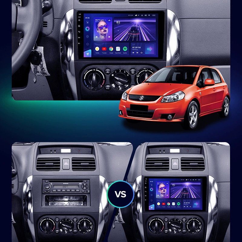 Cross-border dedicated to Suzuki SX4 2006-2011 car Android large screen full Netcom navigator