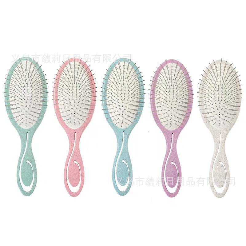 Junli transfronterizo de paja de trigo acero peine de aguja portátil flojo suave casero nuevo masaje acero aguja de aire peine de acero