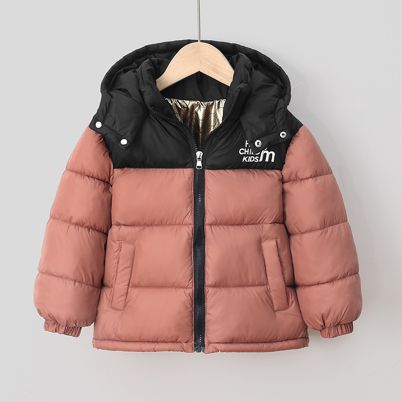 860 nueva ropa de algodón para niños grandes bebés engrosados ropa de algodón negro de oro de grafeno chaqueta de color caliente comercio exterior