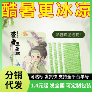 Mugwort Cooling Patch Cooling Handy Gadget Outdoor Summer Anti-Heat Stroke Student Dormitory Cold Cooling Patch Cooling Ice Patch