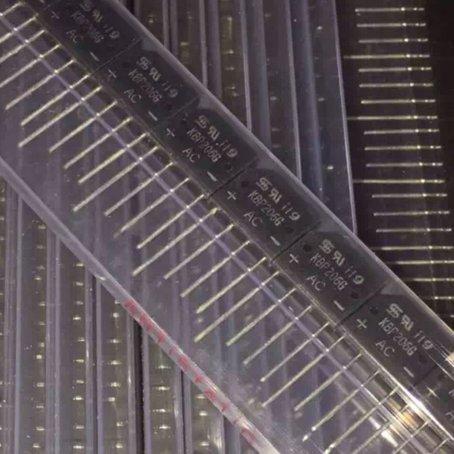 KBP206G SIP4 桥式整流器 集成电路 电子元器件IC BOM报表配单