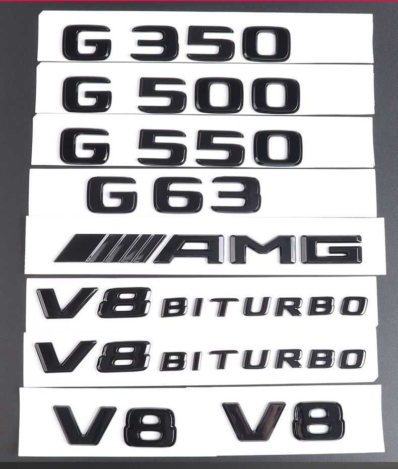 Mercedes-Benz G-Class G500 G350 G550 AMG G63 rear emblem, black warrior emblem, decorative sticker