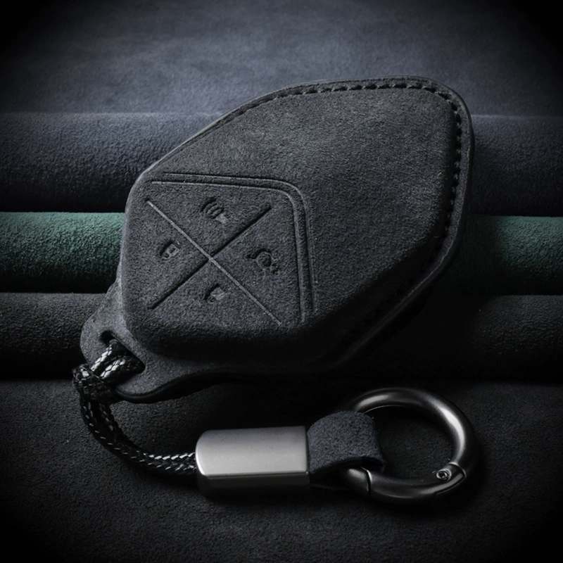 Подходит для темно-синего набора ключей Changan SL03, модифицированного набора смарт-карт NFC, замшевых аксессуаров для интерьера