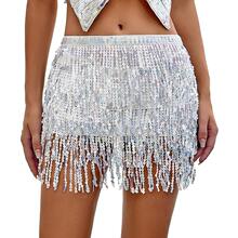 T 88204 Glitter Fringe Hip Scarf ��Ƭ���K�ν� �W���L��羳