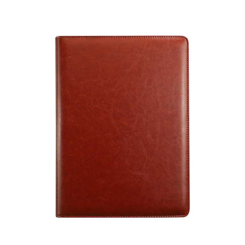 Carpeta multifuncional A4 para negocios, carpeta de ventas, carpeta para documentos, carpeta de cuero para gerentes, carpeta para contratos, cuaderno para firmar, personalizable con logotipo