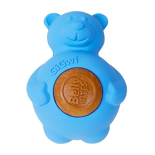 GiGwi is a teething cake educational dog toy to relieve boredom, bear hippopotamus rubber bite-resistant puppy snack toy