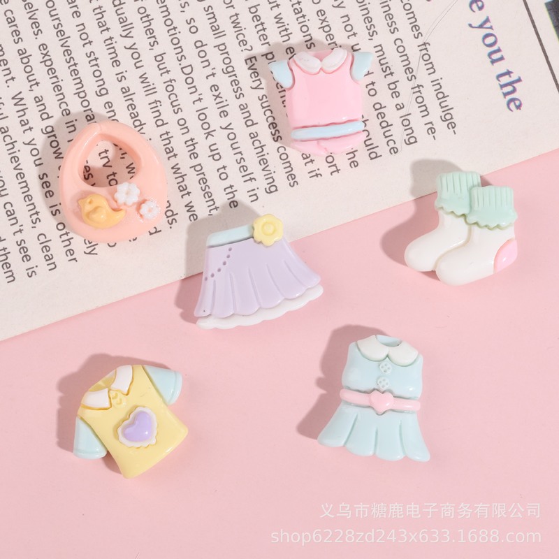 Mini Scene Clothes, Cute Pendants, Shiny Resin Accessories, Cream Glue, DIY Phone Cases, Hair Accessories, Hair Clips, Doll Clothes