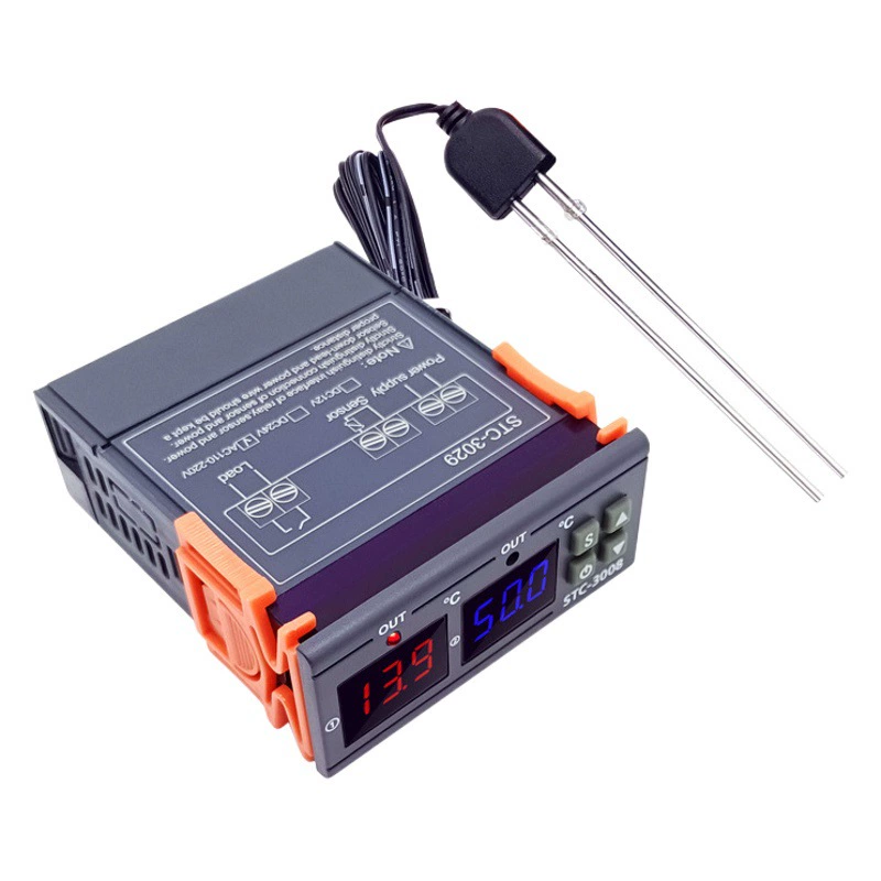 STC-3029 Контроллер влажности почвы Парниковый контроллер температуры и влажности почвы Бизнес-монитор