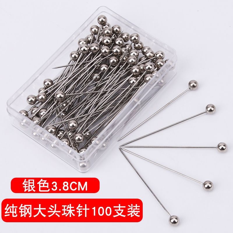 Aguja de cuentas de cerámica corte tridimensional Aguja de posicionamiento de la aguja de la perla aguja fija de acero inoxidable aguja de conformación de ropa hecha a mano