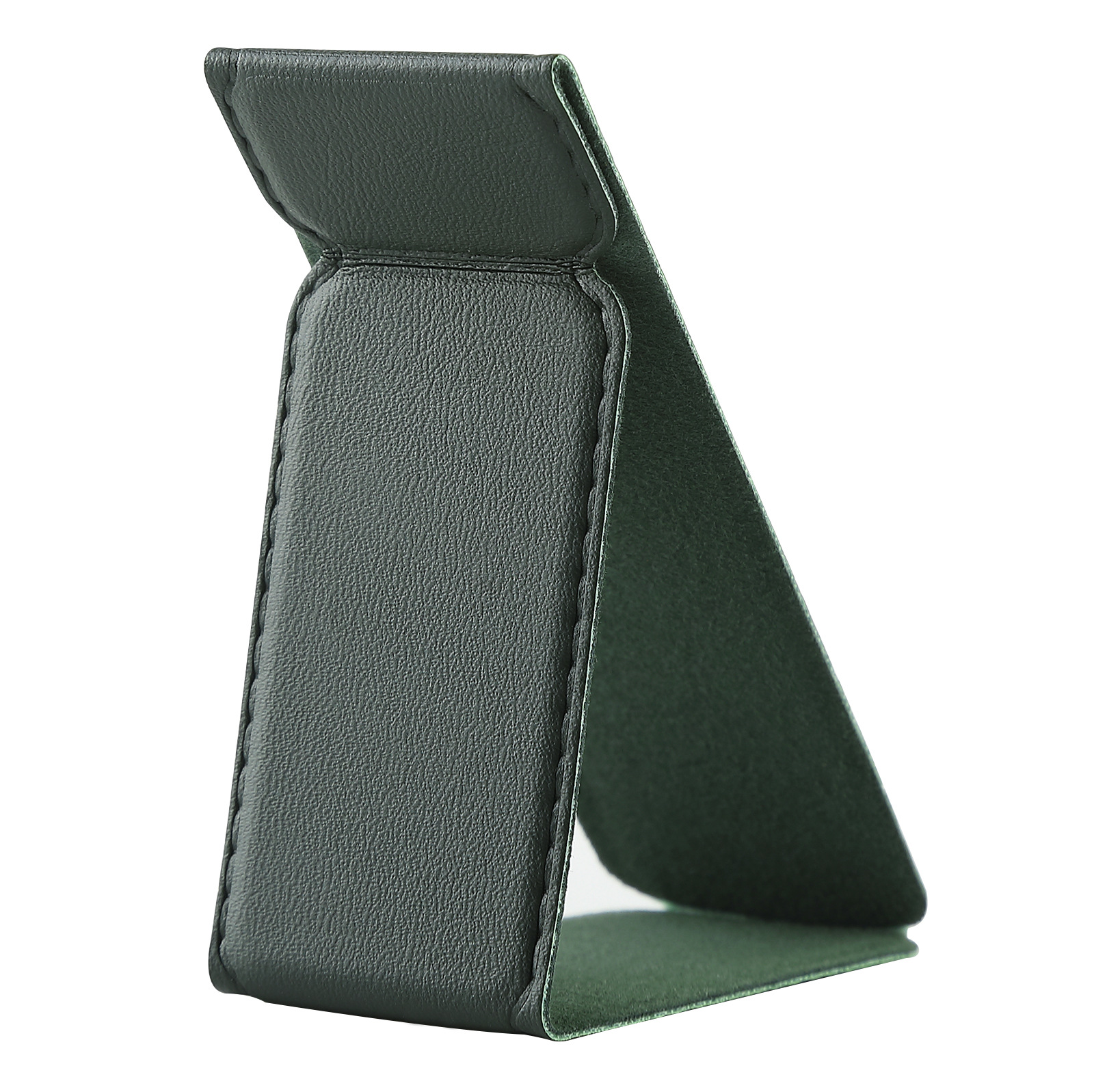 El soporte pequeño de pasta versátil es adecuado para todos los modelos de teléfonos móviles. Soporte de teléfono móvil de cuero PU con patrón de manzana magnético plegable