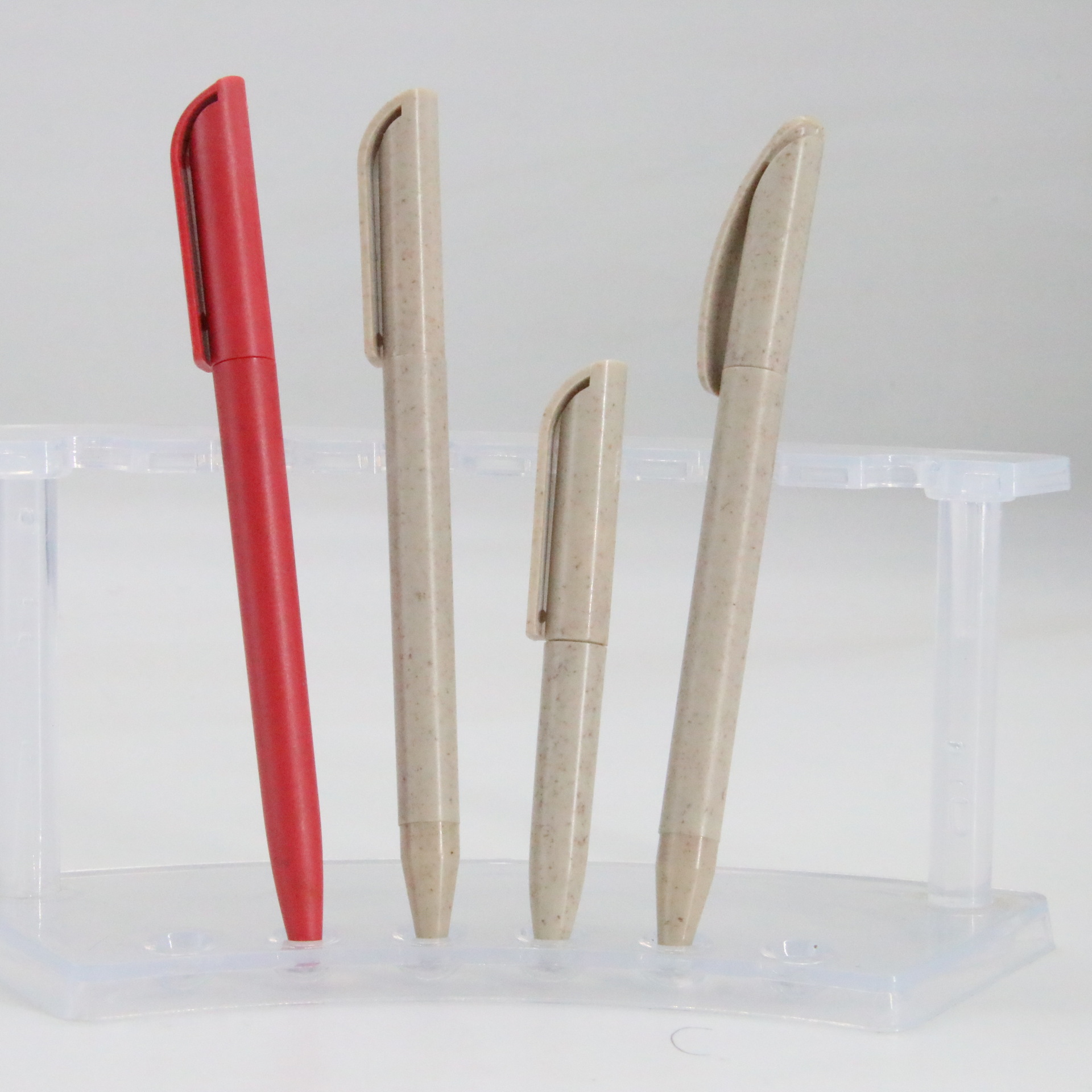 Rotary bolígrafo de plástico bala recarga suministros escolares de oficina fábrica al por mayor degradable bolígrafo publicidad