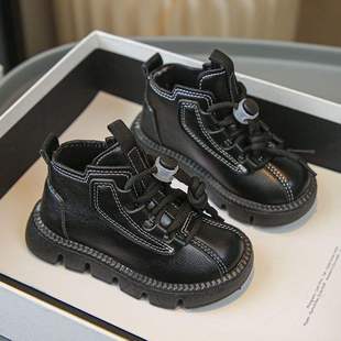 Children's Boots 2025 Spring & Fall New Style Girls' Boots Boys' Shoes British Style Short Boots Baby Boots 1