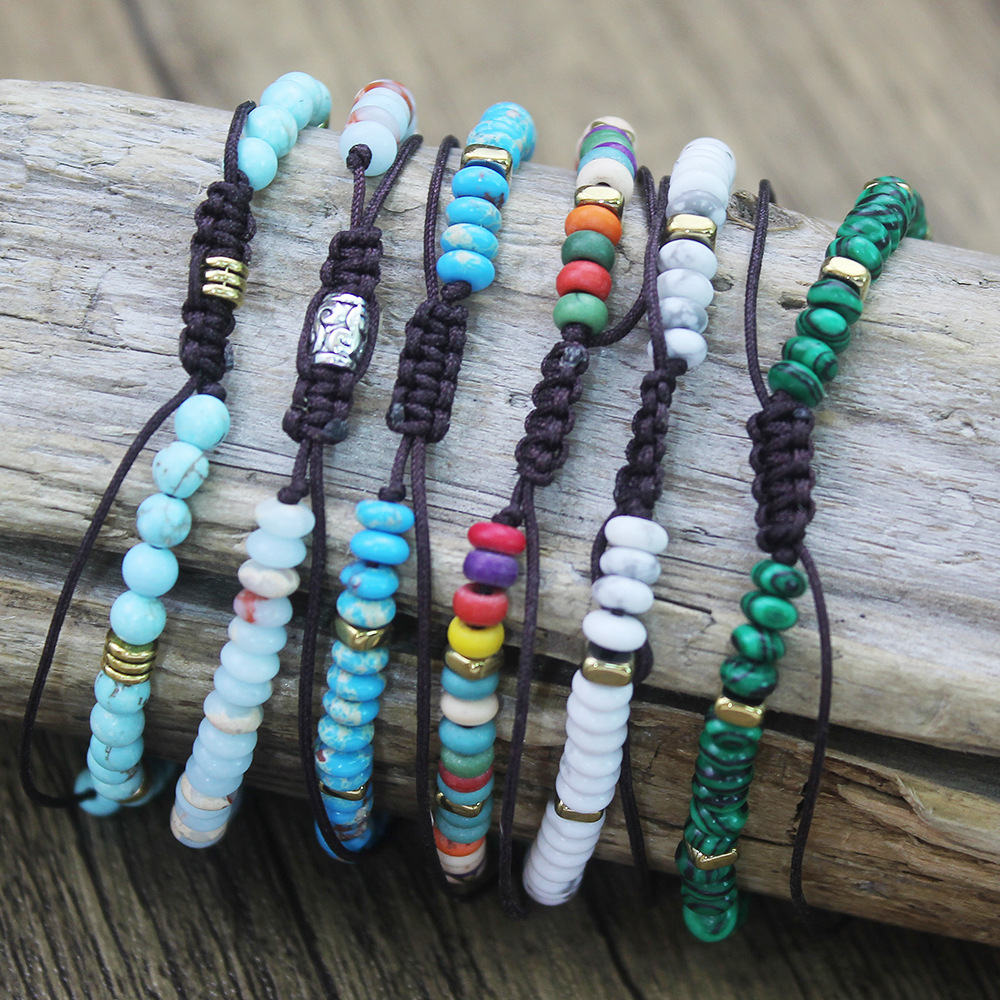 Bracelets Classification Natural Stone Emperor Stone Casual Irregular Beaded Printing Bracelets