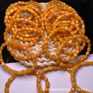 Natural Russian beeswax presbylled wax random bracelet wax paper full irregular DIY amber accessories manufacturers wholesale