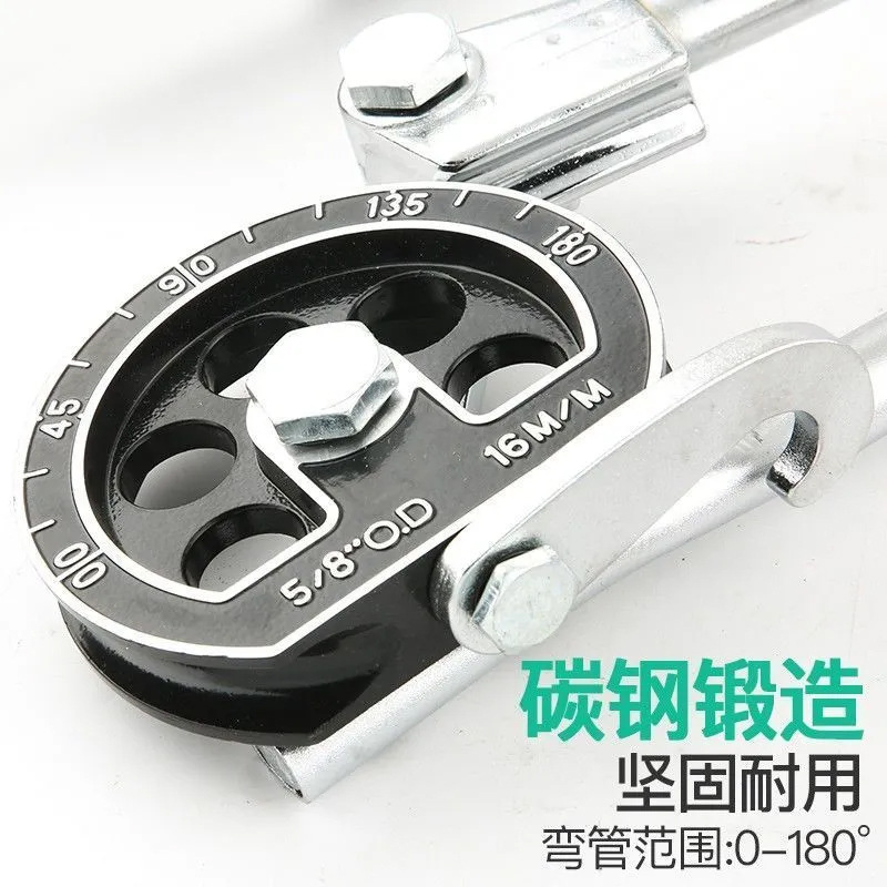 Tubo de aluminio doblador de tubos de acero inoxidable 180 grados de pared delgada herramienta de doblado de tubos de cobre manual doblador de tubos