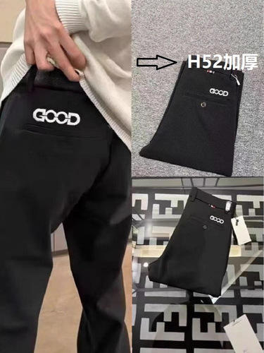 High-end thick autumn and winter western pants, men's business western pants, middle-aged small straight loose all-matching long pants, men's trend