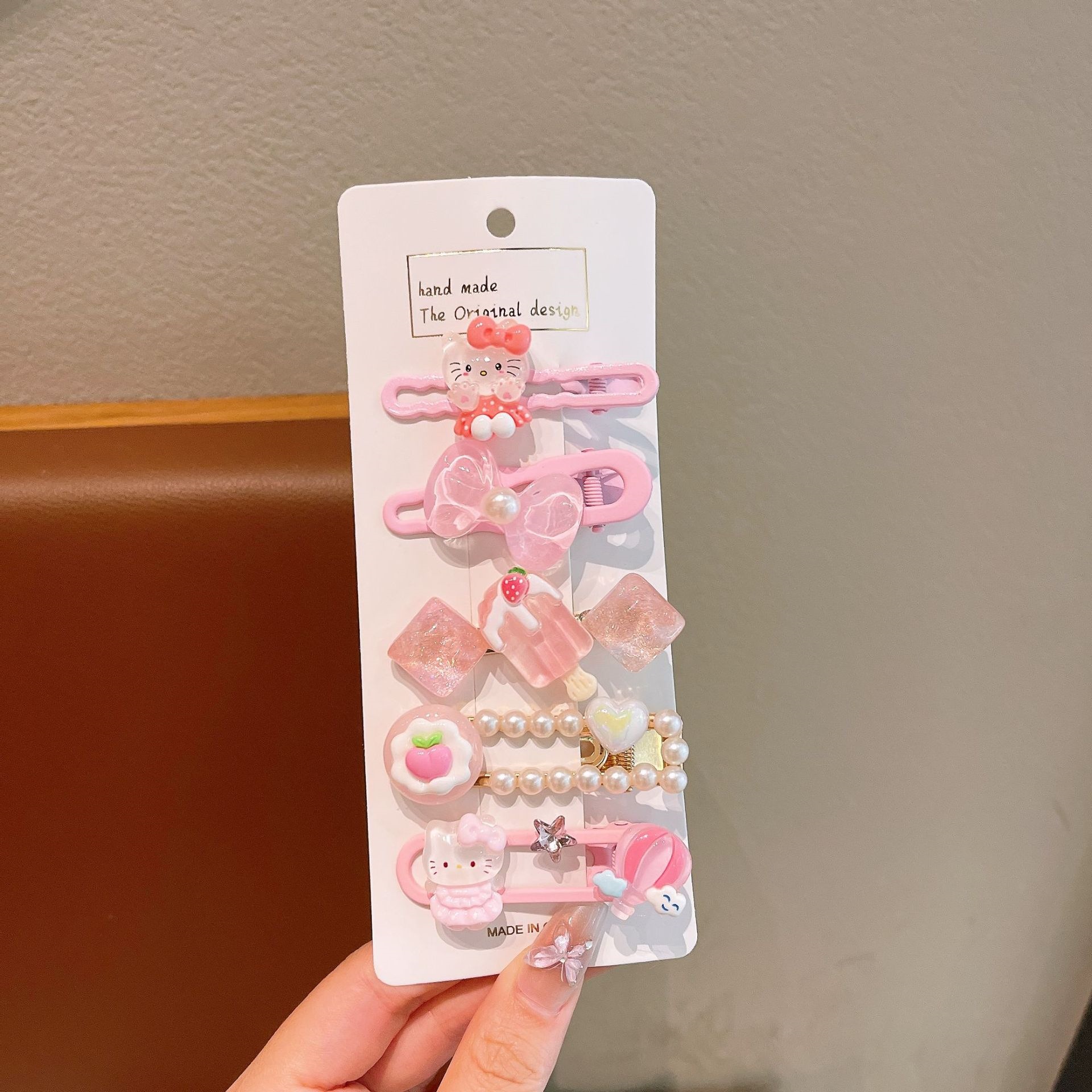 Dulce Kitty clip de cabello para niños mujeres estilo universal clip de frisa lateral clip de cabello de arco clip de cabello para niñas adornamiento para el cabello