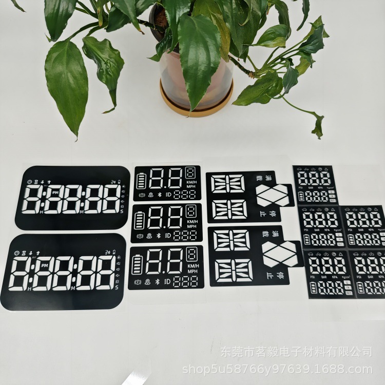 专业生产电子秤PET数显膜片 LED数码管数显贴纸 电梯扩散膜面贴
