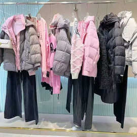 25冬南耳随性自由风羽绒服大衣外套上衣裤裙专柜撤柜一手货源供应