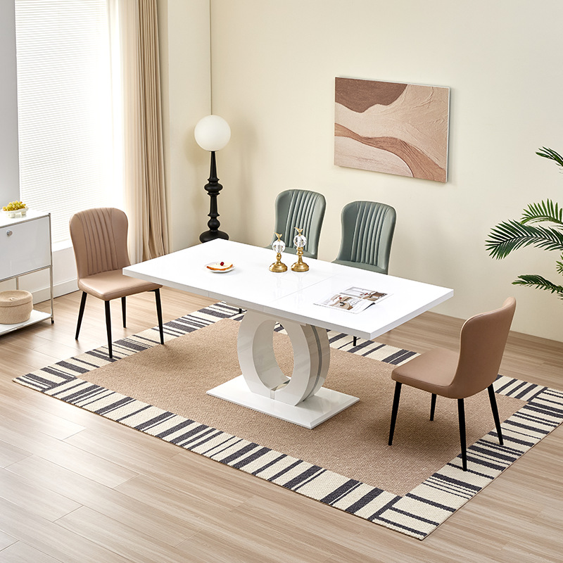 mesas de comedor tabla de madera tabla de comedor plegable tabla de negociación nórdica de lujo moderno MDF mesa
