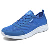 Low summer sports shoes, textile casual footwear