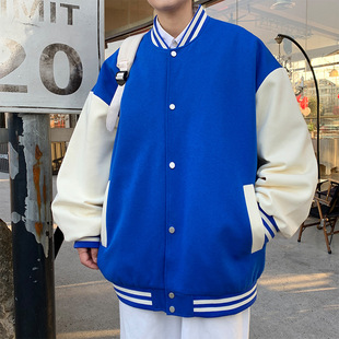 Kuaishou Live Sports Jacket Spring and Autumn Men's Youth Loose Plus-Size Coat Baseball Jacket Men's Fashion Trend