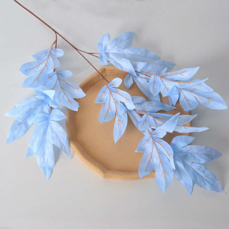 Azul flores simuladas flores falsas flores flores de seda artificial flores de plástico decoración decorativa decoración de boda sala de estar