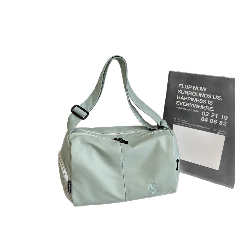Women's Solid Color Nylon Large Capacity Travel Bag, Commuter Luggage Bag, Casual Shoulder & Crossbody Bag, Gym Bag - Thumbnail 5