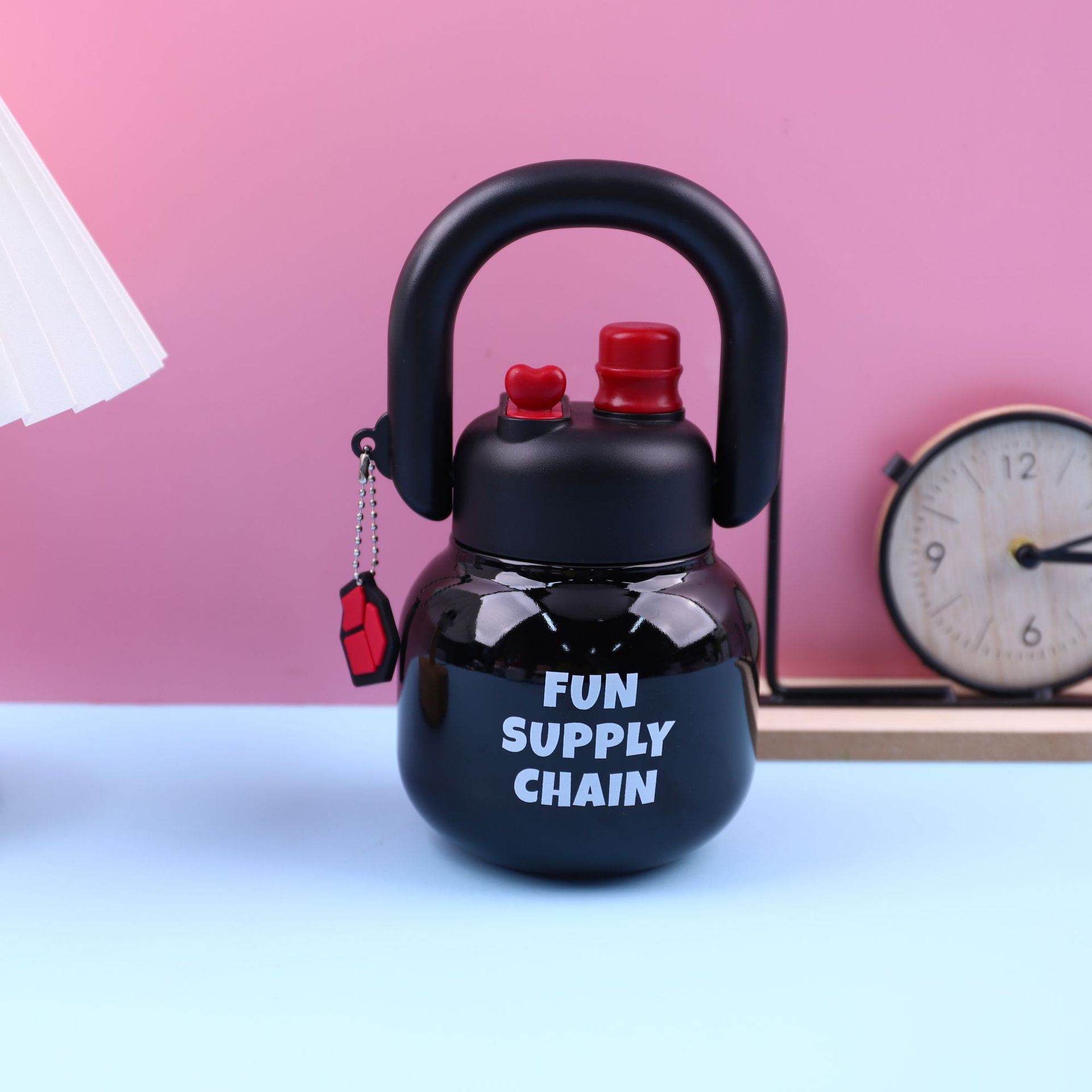 Nuevo 304 taza de acero inoxidable de alto valor facial, taza de agua de gran capacidad, taza de agua doble al por mayor