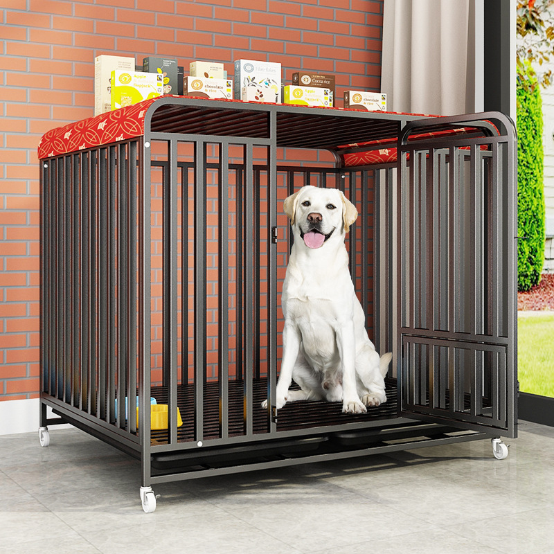 Dog Cage Indoor Border Animal Husbandry Special Medium-sized Dog with Toilet Large Dog Golden Retriever Border Animal Husbandry Large Dog Oversized Pet Cage