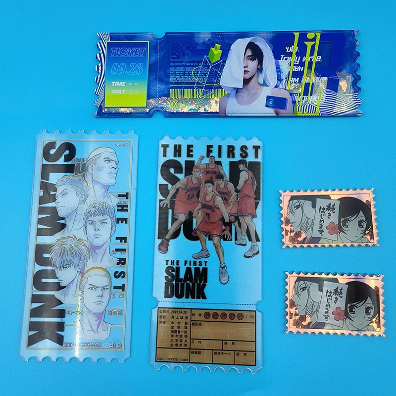 Звездный билет Акриловый Прозрачный Анимация Фильм Концерт Билет Звезда Периферическая Карта Сувенирная Открытка