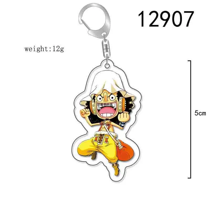 Аниме брелок One Piece Ackle перилатеральный, Луффи Саурон прозрачный кулон, двусторонний DIY