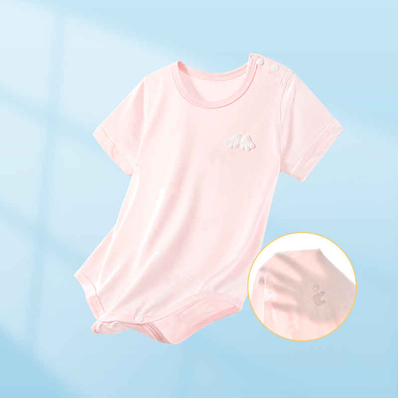 Baby summer jacket, camiseta de manga corta, camiseta de triángulo, pijamas delgados para hombres y mujeres, ropa de verano, ropa de bebé