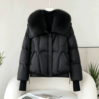 2026冬季新款棉服洋气韩版宽松棉衣大毛领棉袄保暖时尚百搭女韩版