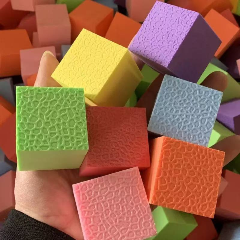 淘气堡eva泡沫方块2至10厘米纯彩色软立方体儿童玩具