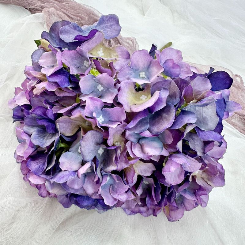5頭の秋色のイギリス式のアジサイの結婚祝いの道は花の材料の講堂のデパートの花の壁の布の景の家の偽の花の置物を飾ります。|undefined