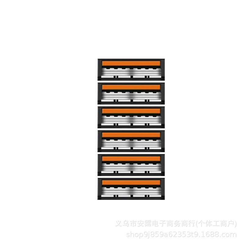 跨境爆款祥云国风3层不锈钢剃须刀套装耐用不锈钢刀柄刀架|undefined