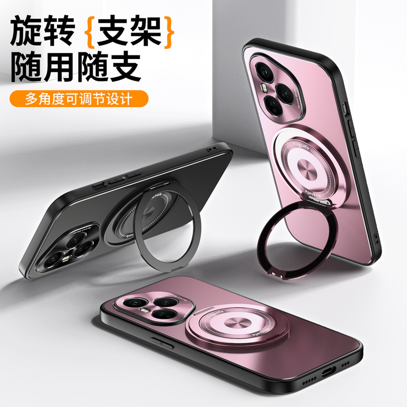 Honor 400 携帯電話ケースに適したスタンド保護カバー付き新しい落下防止つや消し Honor 400Pro ケース 5G ハード|undefined