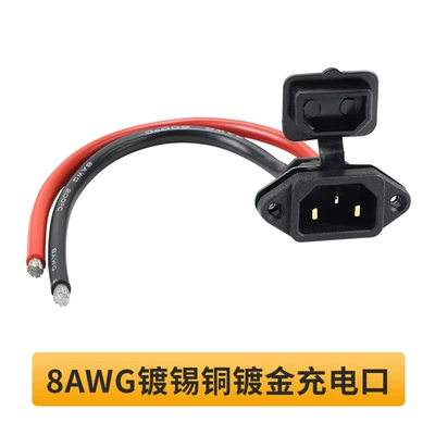 Other Electric Vehicle Accessories, Base Charging Cable Motor Discharge - straight-charging-port-8awg-20cm