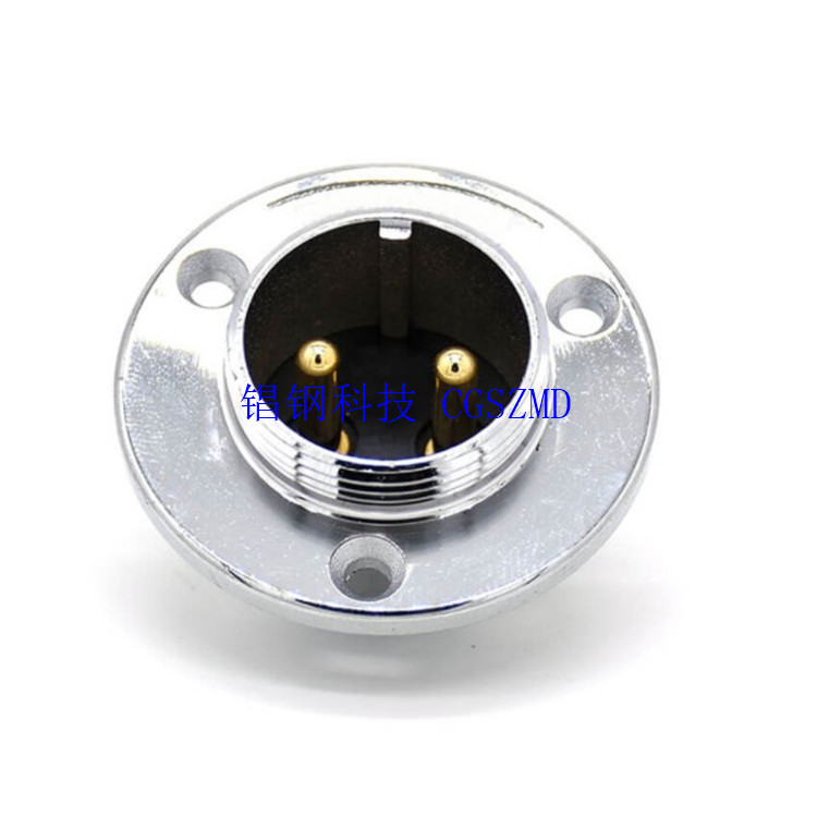 Բ��������GX19-2P M20 3о���ղ�ͷ18M round female socket