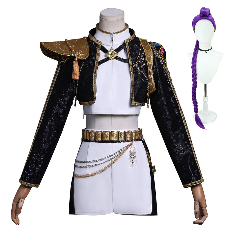 星漫境韩流女团K-POP猎魔女团cos服鲁米黑色款cosplay服装二次元|undefined