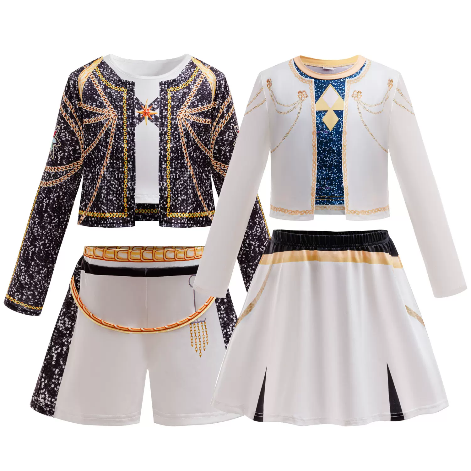 猎魔女团cos服装女孩恶魔猎人KPOP流行歌手万圣节服装舞台服现货