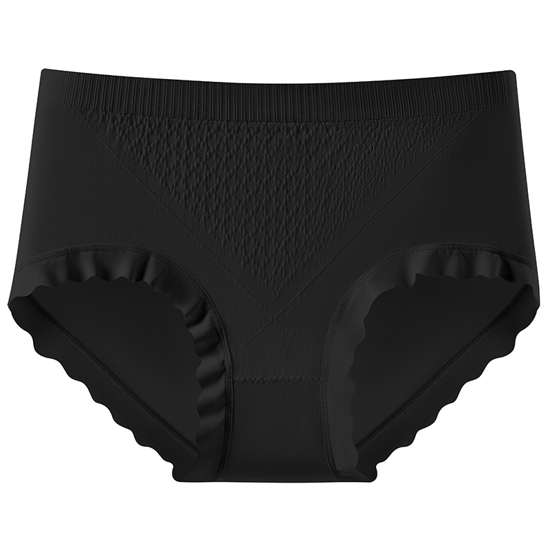 Abdomen y caderas, entrepierna antibacteriana de algodón puro, cintura media alta y sin costuras, calzoncillos sin costuras modales para niña otoño