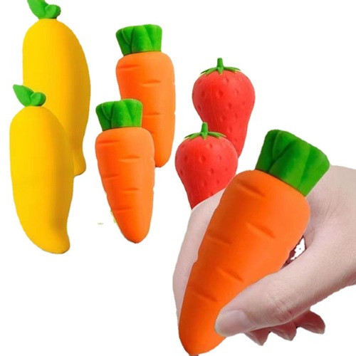 Giant Fruit Carrot Eraser Cute Eraser Clean Traceless Student Dustless Eraser Creative Stationery