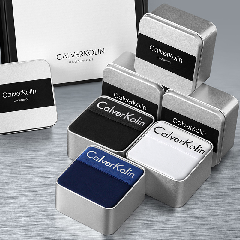 工場直販正規品 CalverKolin メンズ下着純綿夏薄手通気性抗菌ギフトボックス|undefined