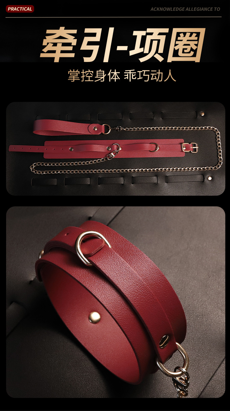 PU Leather Bondage Set with Hand and Foot Cuffs, Oral Ball, and Storage Bag — detail image 4